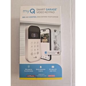 myQ Smart Garage Video Keypad HD Camera, Motion Alerts, 2‑Way Talk NIB